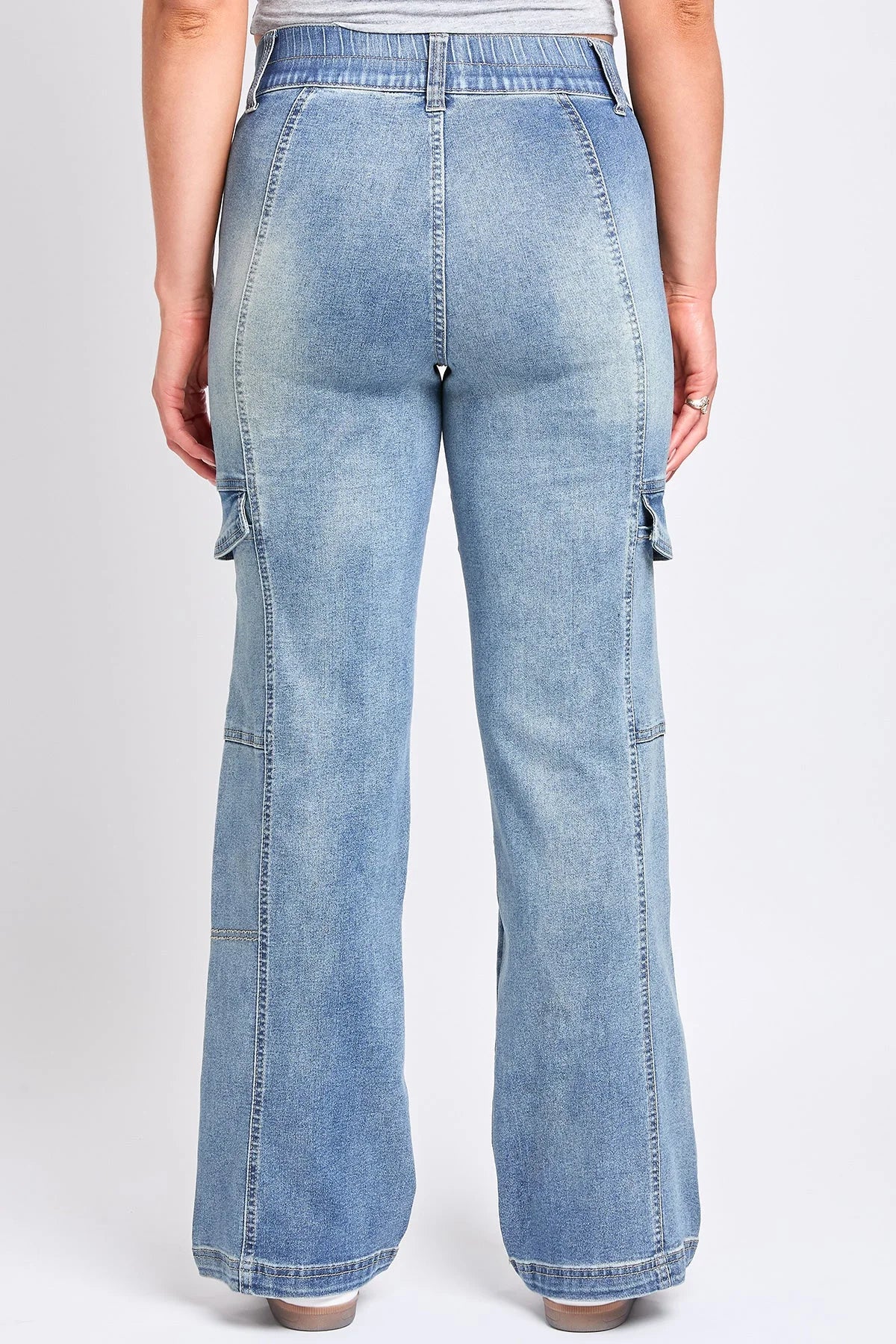 Jeans Women'S Straight Cargo Jeans