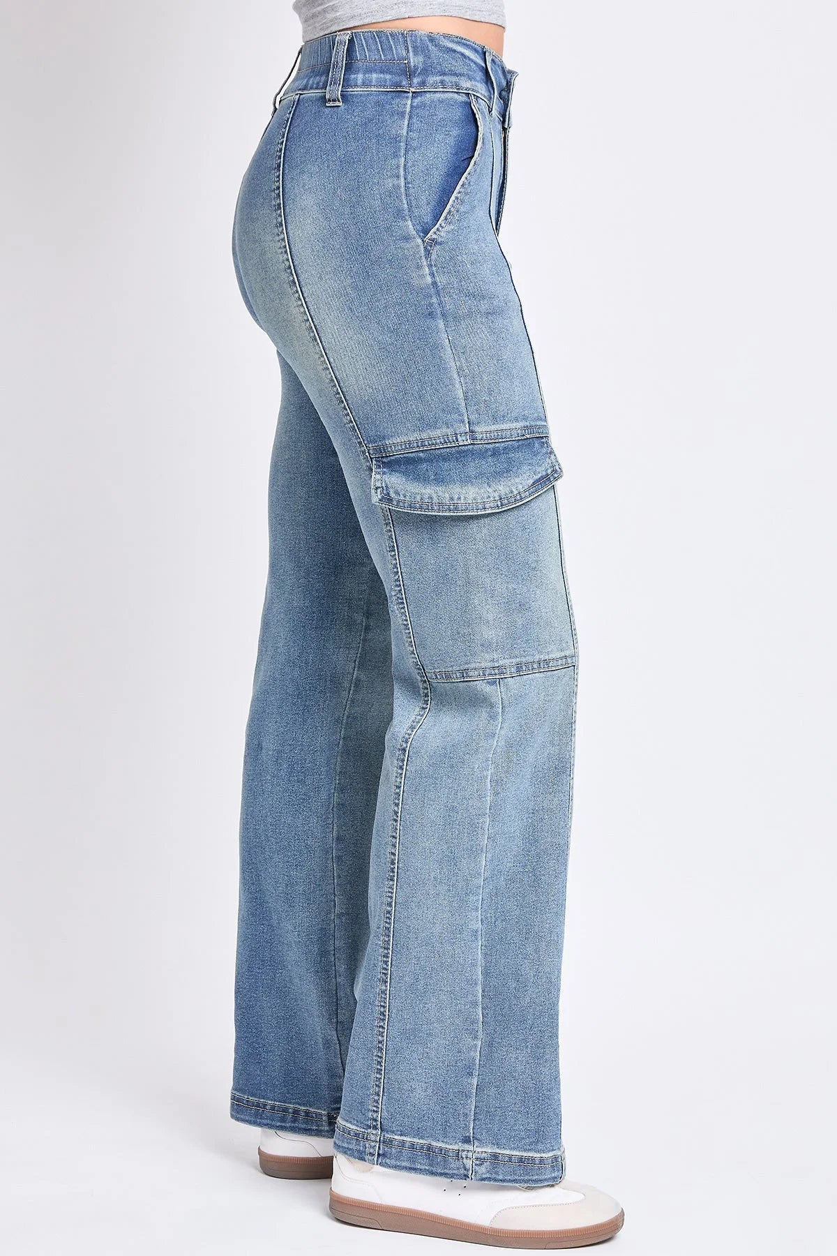 Jeans Women'S Straight Cargo Jeans